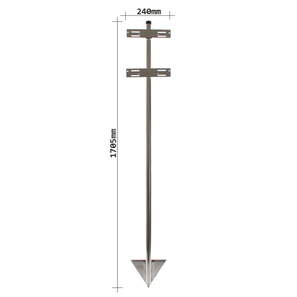 Rottner Edelstahl Briefkastenständer Inox