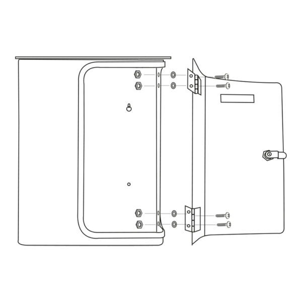 Rottner Briefkasten Splashy anthrazit Holzoptik