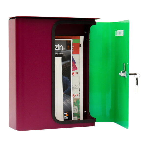 Rottner Briefkasten Splashy berry neongrün