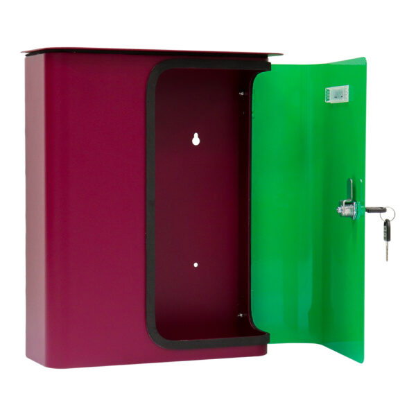 Rottner Briefkasten Splashy berry neongrün