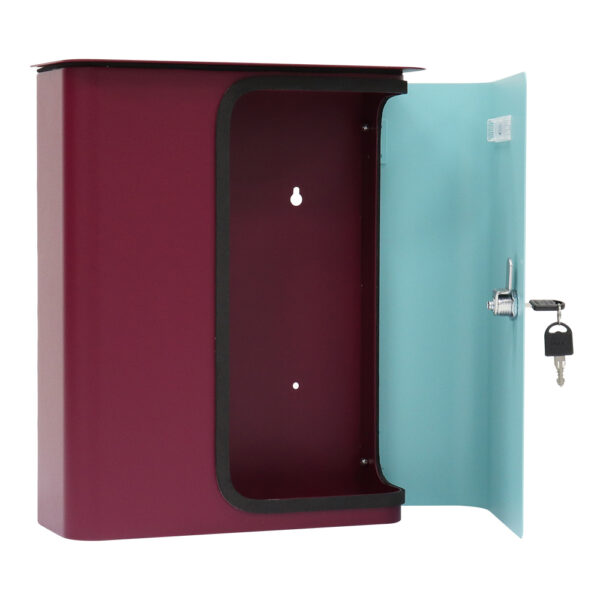 Rottner Briefkasten Splashy berry türkis