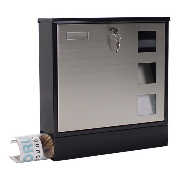 Rottner Briefkasten Design Mailbox schwarz