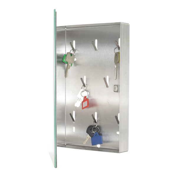 Rottner Schlüsselschrank Key Glass White Magnetverschluss