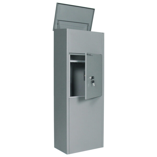 Rottner Stand Paketbriefkasten Parcel Keeper 1000 silber