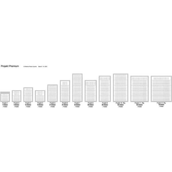 Rottner Wertschutzschrank EN4 Projekt 8 Premium Doppelbartschloss lichtgrau