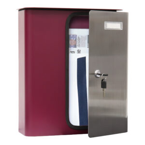 Rottner Briefkasten Splashy berry Edelstahl