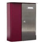 Rottner Briefkasten Splashy berry Edelstahl